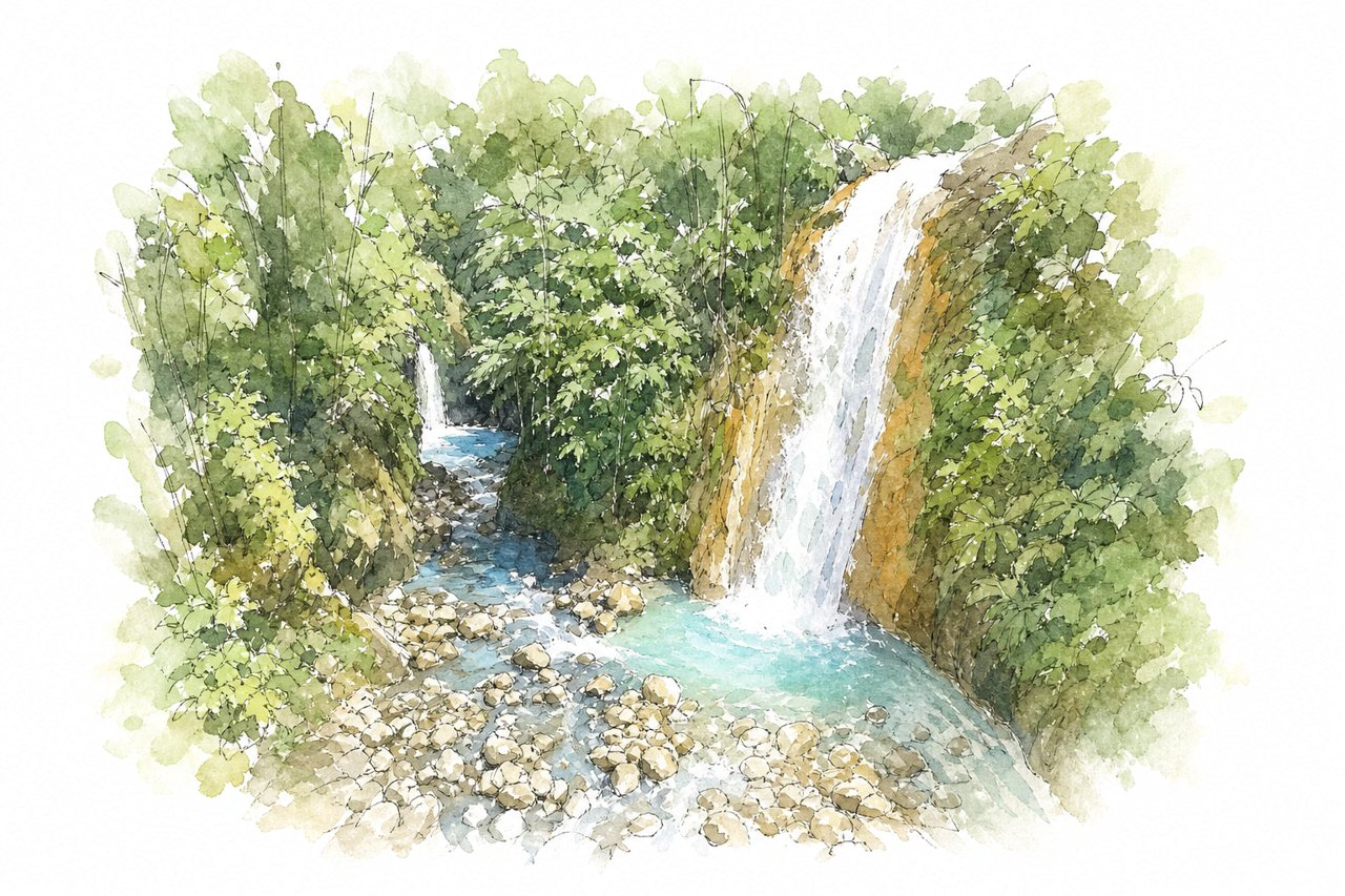 Blue Falls of Costa Rica