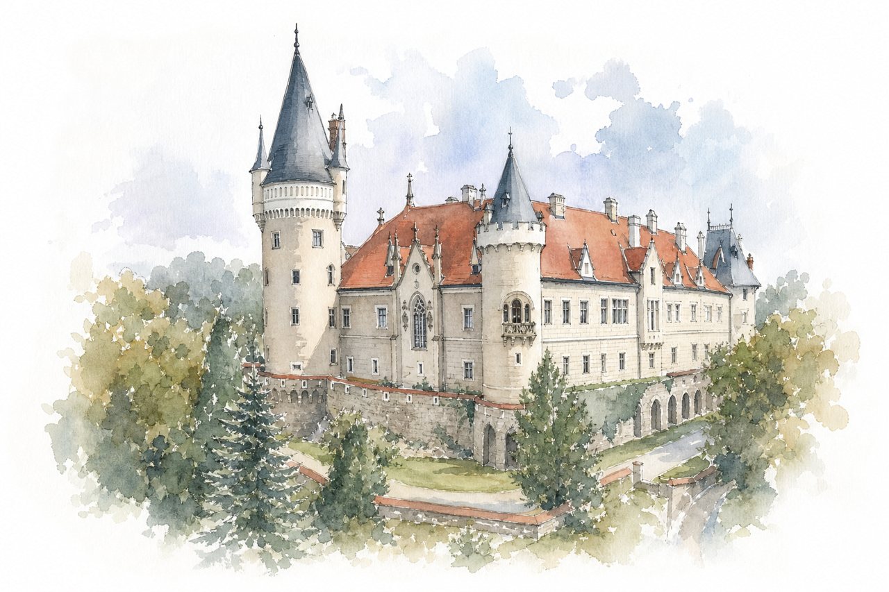 Žleby Chateau