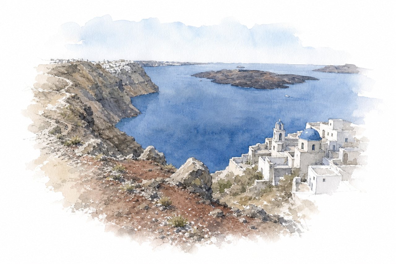 Fira to Oia